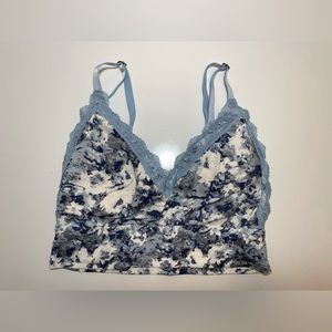 Lucky Brand - Blue flower print Bralette - Size 34C